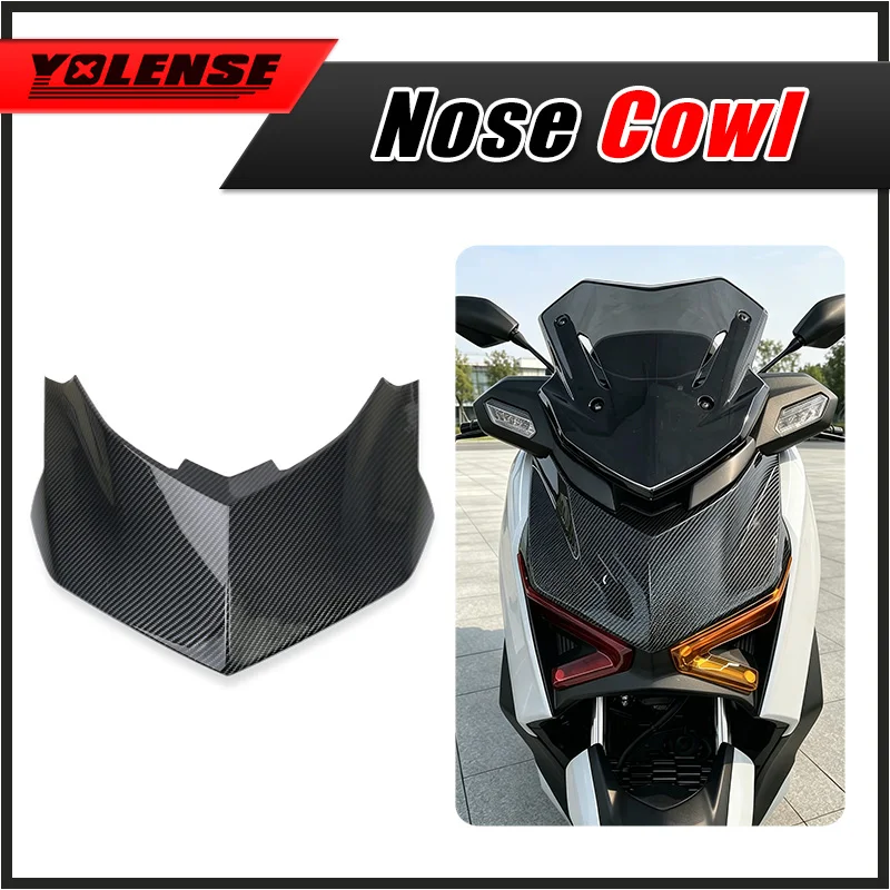 For XMAX300 X-MAX 300 V3 2025 2026 Motorcycle Front Headlight Headlamp Upper Beak Nose Extension Cowl Top Cover Fairing