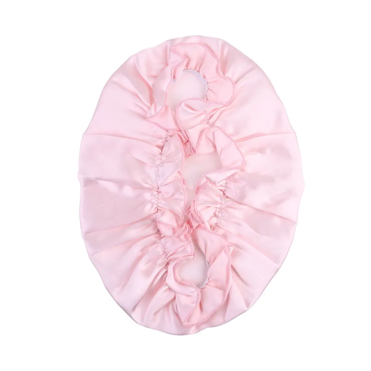 

1Pcs Hair Protective Silk Sleeping Cap Pink Lacework Elastic Night Hat Maternity Chemo Use Comfortable Woman Hair