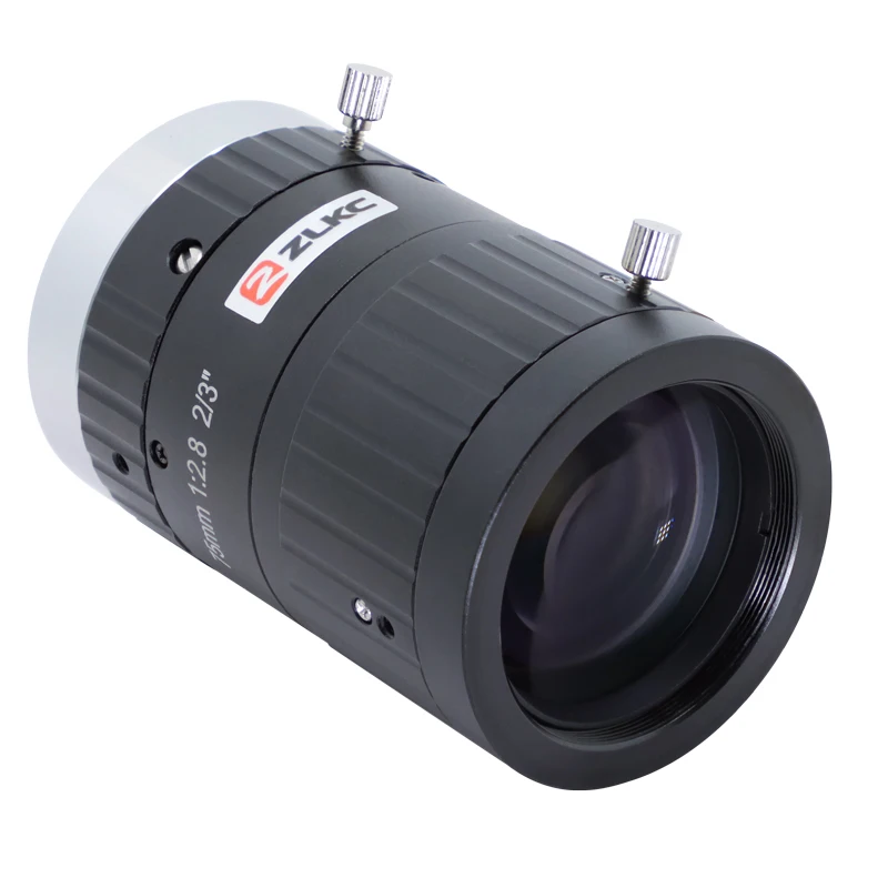 ZLKC 75 мм объектив 2/3 дюйма C Крепление объектива FA промышленные камеры 10MP низкое искажение F2.8 ручной радужной 10 мегапикселей 4K камеры