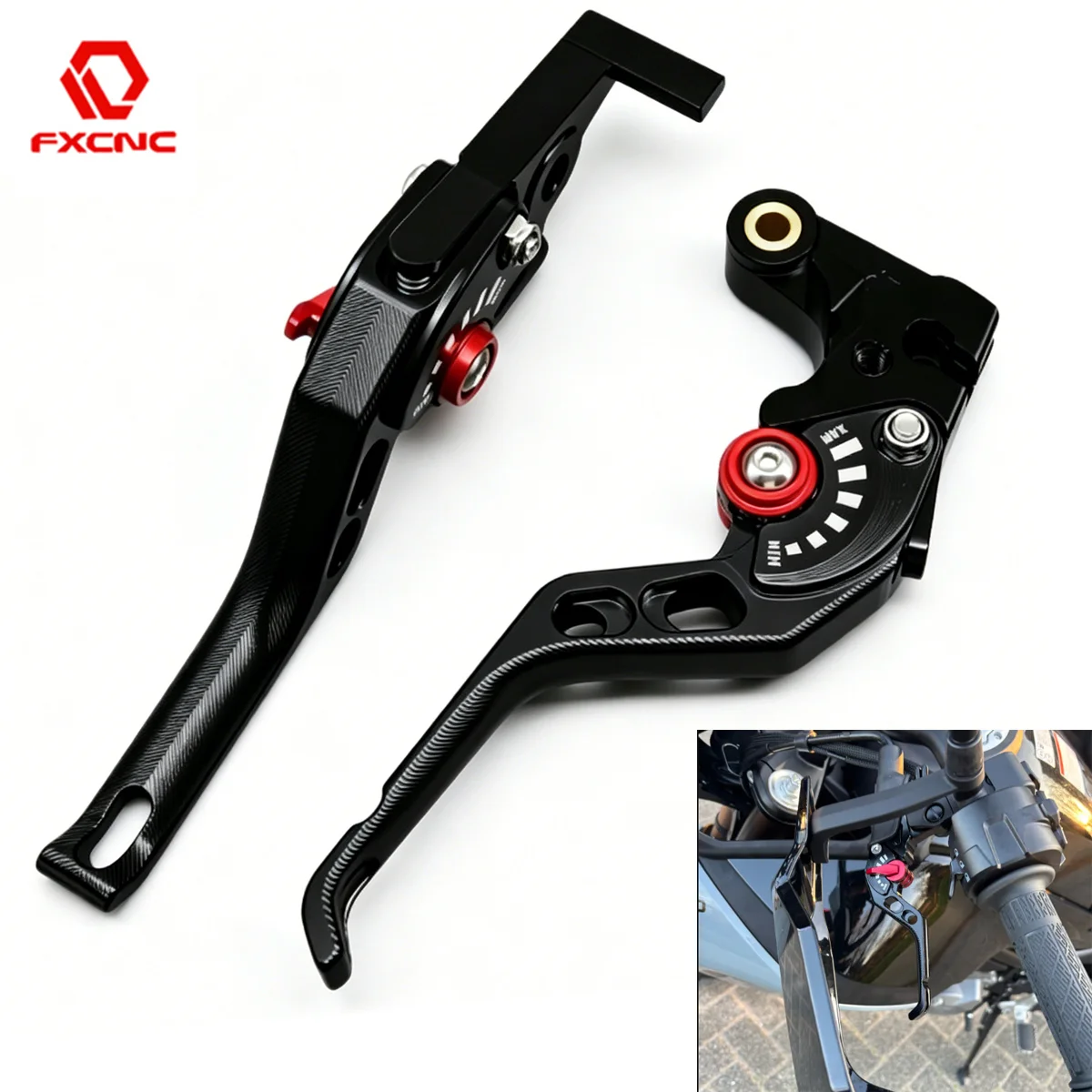 2 Finger CNC Brake Clutch Lever For Suzuki GSXR GSX-S 125 600 750 950 1000 GSX-8S GSX-8R SV650 SV1000 Bandit GSF 650 1200 1250