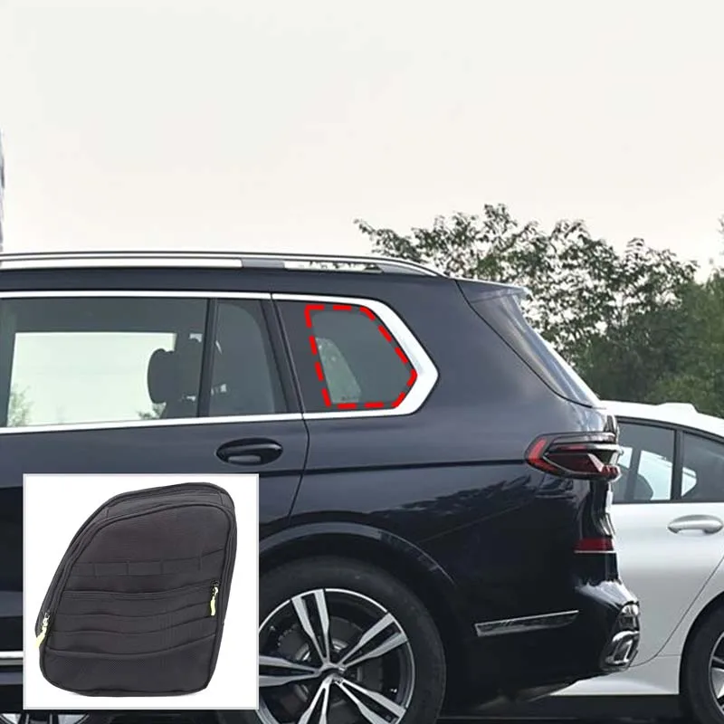 

For BMW X7 G07 2024-2025 Car Trunk Side Window Bag Oxford Cloth High Quality Organizer Storage Bag Car Interior Accessories
