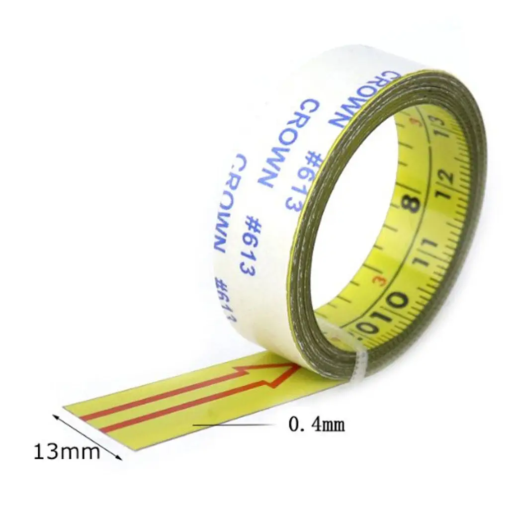 Wear Resistant Self Adhesive Ruler Tape Steel Measuring Strip for Desk Wall Column Applications