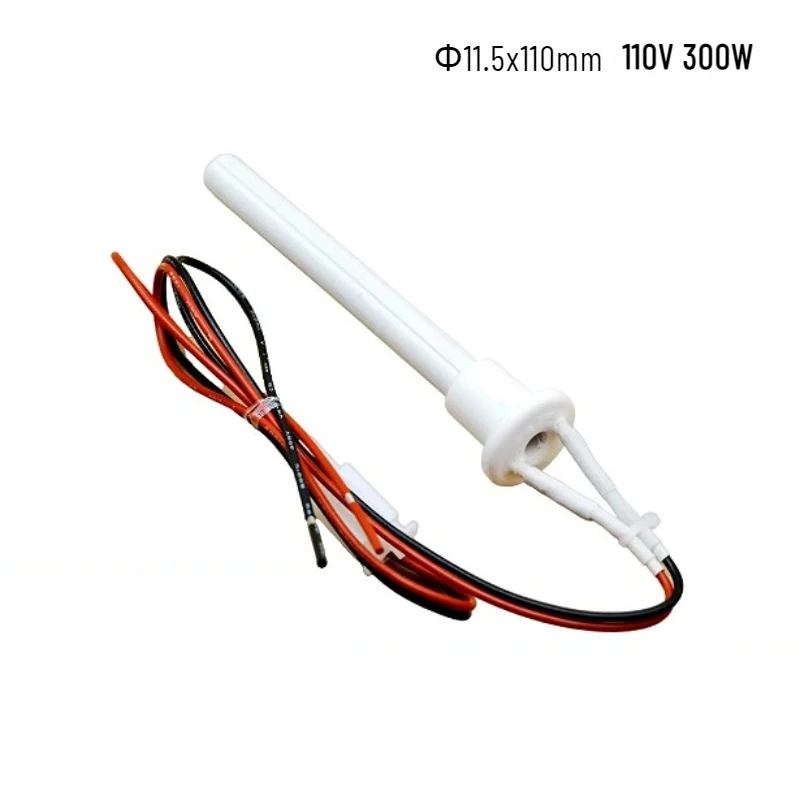 1 قطعة 110 فولت 300 واط السيراميك الشاعل 11.5x110 مللي متر ل بيليه موقد السيراميك التدفئة Tubespark التوصيل كتلة/من خلال الأبيض #1