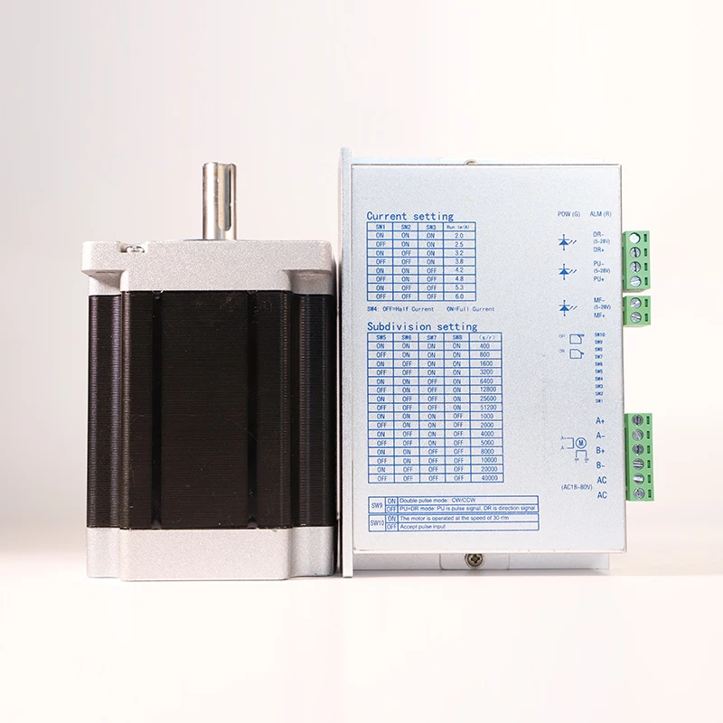 

Гибридный шаговый двигатель для гравировального станка, комплект с ЧПУ, шаговый угол 1,8 градуса, 2 фазы, 48 В, 24 В, шаговый двигатель Nema 34, 7 нм