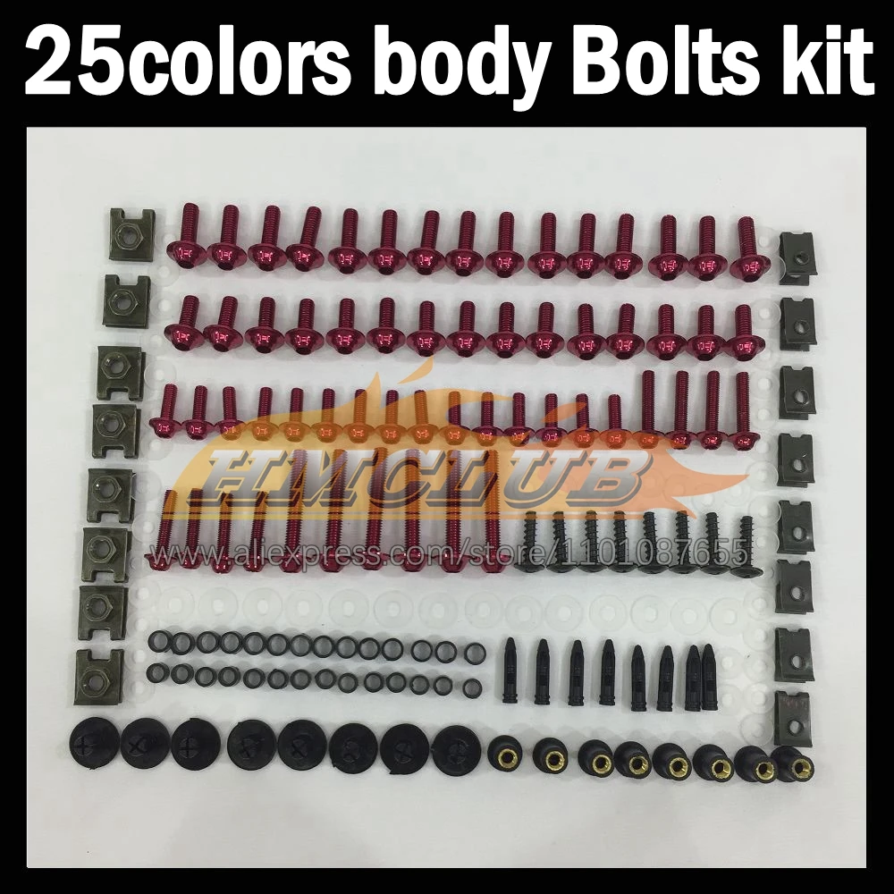 268ps Full Screws Kit Body bolt For HONDA CBR1000 CBR 1000 RR 1000RR 1000CC CBR1000RR 06 07 2006 2007 Fairing bolts screw NutS