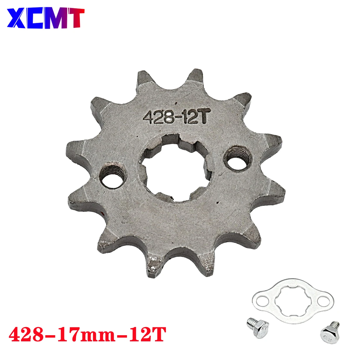 Front Engine Sprocket 428 Chain 17/mm 10t 11T 12t 13T 14T 15t 16t 17T 18t 19T Teeth, For 50cc to 125cc Off-road Bicycle ATV