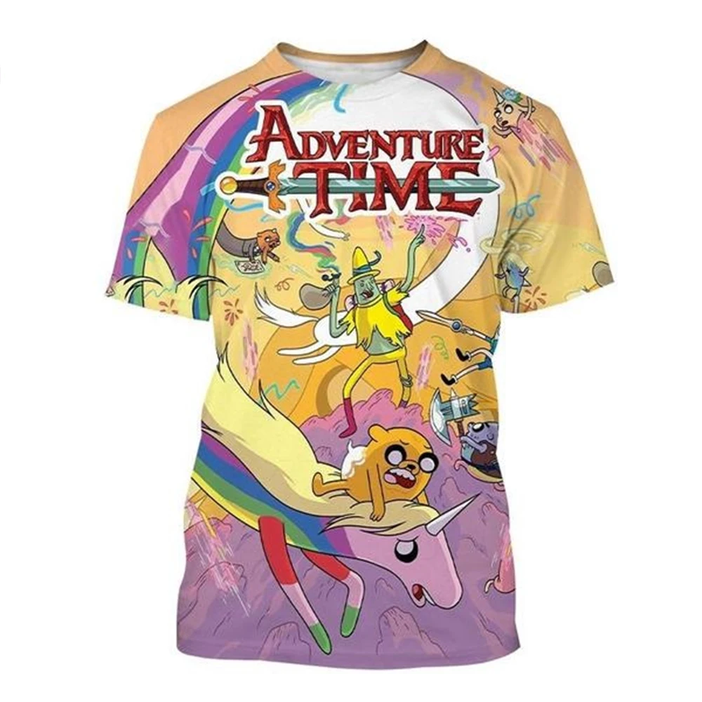 2024 Adventure Time 3d Cartoon T-shirt Fashion Casual Funny Men and Women Summer Cool T-Shirt Tops Size:100-6XL