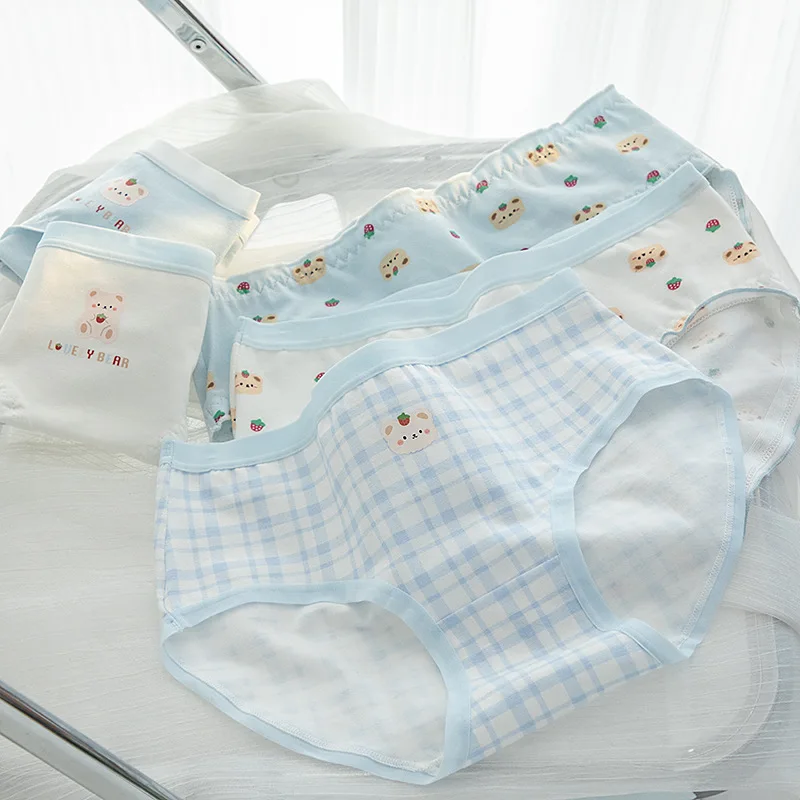 

A-class Baby Cotton Cartoon Girl Underwear With Breathable Pure Cotton Antibacterial Crotch And Buttocks Student Triangle Pants