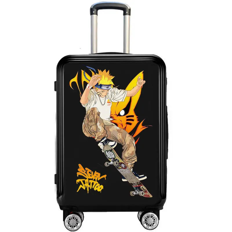 

Naruto Uzumaki Kakashi Hatake anime peripheral cartoon fashion printed suitcase student trolley case large capacity silent wheel