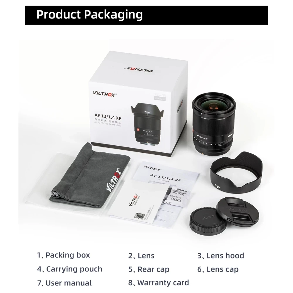 Obiektyw Viltrox 13mm Fuji X F1.4 z automatycznym ustawianiem ostrości, ultra szerokokątny, do vlogów, z dużą przysłoną, do aparatów Fujifilm X, X-T4, X-T100, X-T30 II