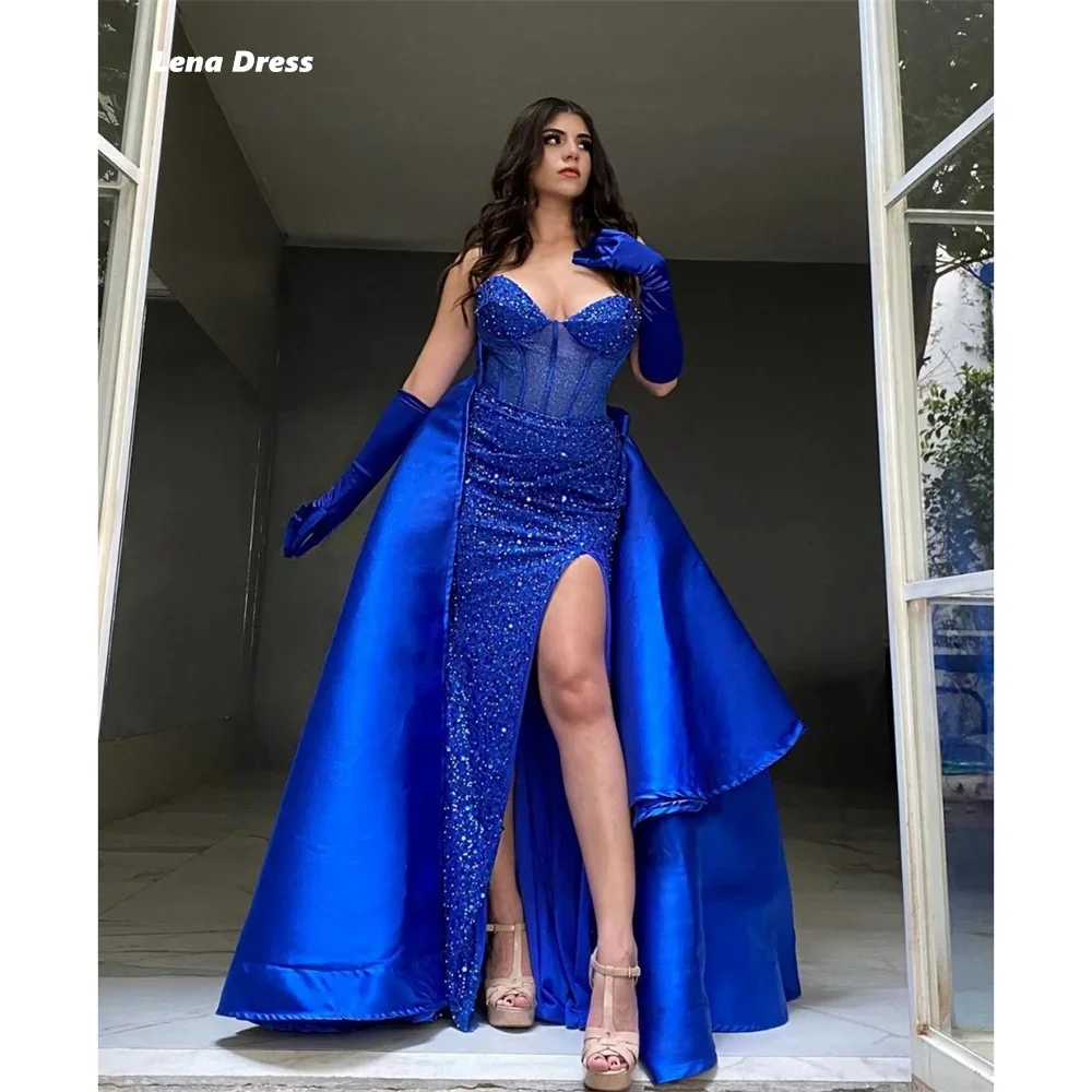 

Lena Ground Length Evening Dresses Woman Elegant Party Dress A-shaped Simple and Elegant Formal Dress Strapless V-neck Gala Prom