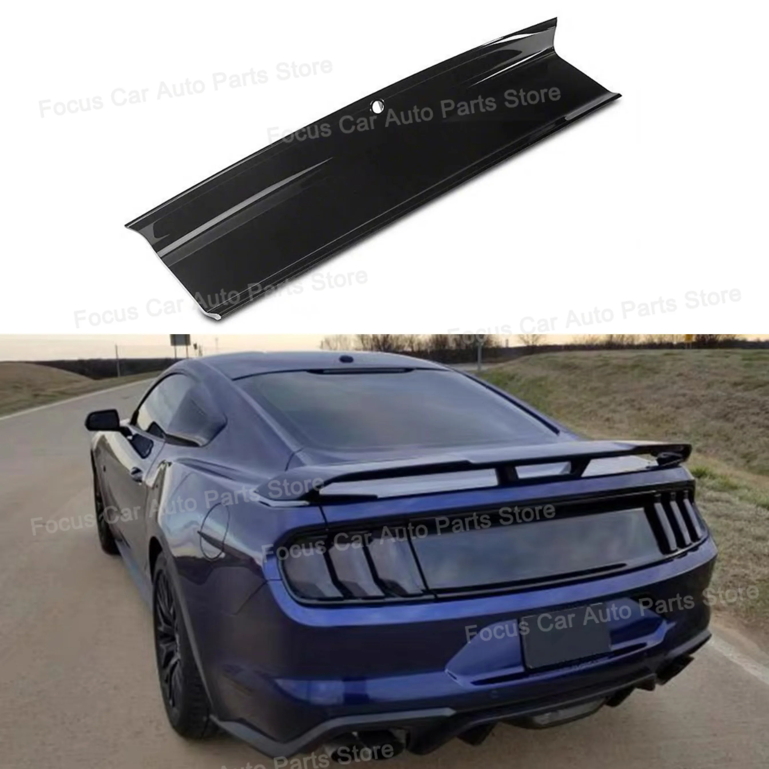 

Для Ford Mustang 2015 2016 2017 2018 2019-2023 крышка багажника Decklid задний бампер защитная пластина ABS углеродное волокно вид панели