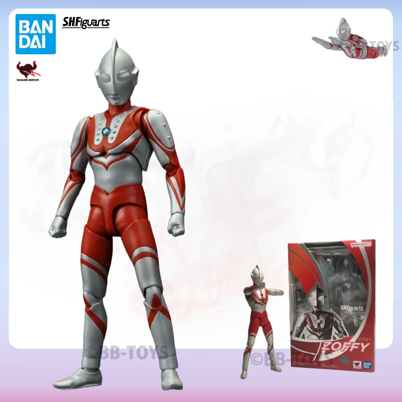 

В наличии Bandai S.H. Фигуртс SHF Ultraman Series Zoffy, подвижная аниме фигурка, коллекционная оригинальная коробка, Готовые Игрушки