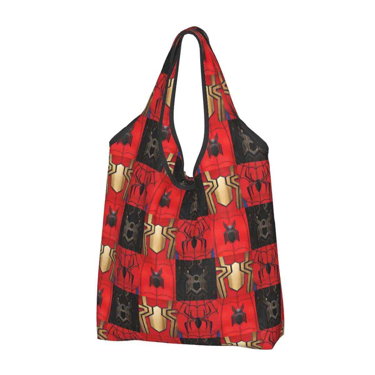 Cute Spider Little Animal Shopping Tote Bag Portable Web Cute Cartoon Grocery Shoulder Shopper Bag