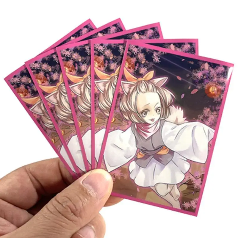 60Pcs/set Yu Gi Oh Cards Sleeve Ash Blossom Joyous Spring Anime Game Characters Colorful Version Card Protective Cover