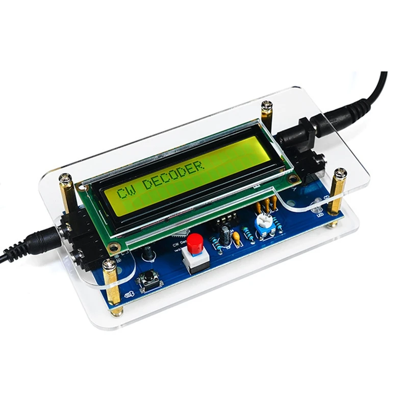 AAAN-DIY CW Trainer Decoder Kit CW декодер Считыватель азбуки Морзе ЖК-дисплей Радиопечатная плата Электронные комплекты для практики сварки