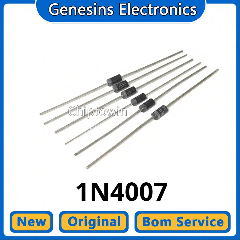 5/50/500 pcs 1N4007 IN4007 DO-41 1A 1200V Rectifier Diode W7