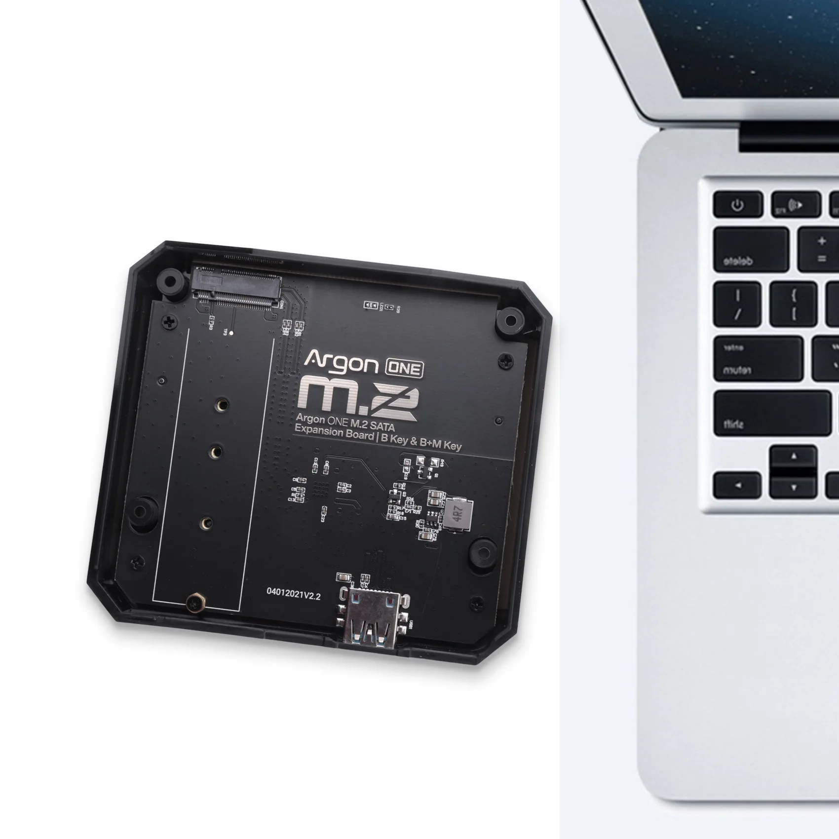 M.2 papan ekspansi USB 3.0 ke M.2 adaptor SSD SATA untuk Raspberry Pi 4 Model B Base untuk Argon ONE V2/M.2 casing