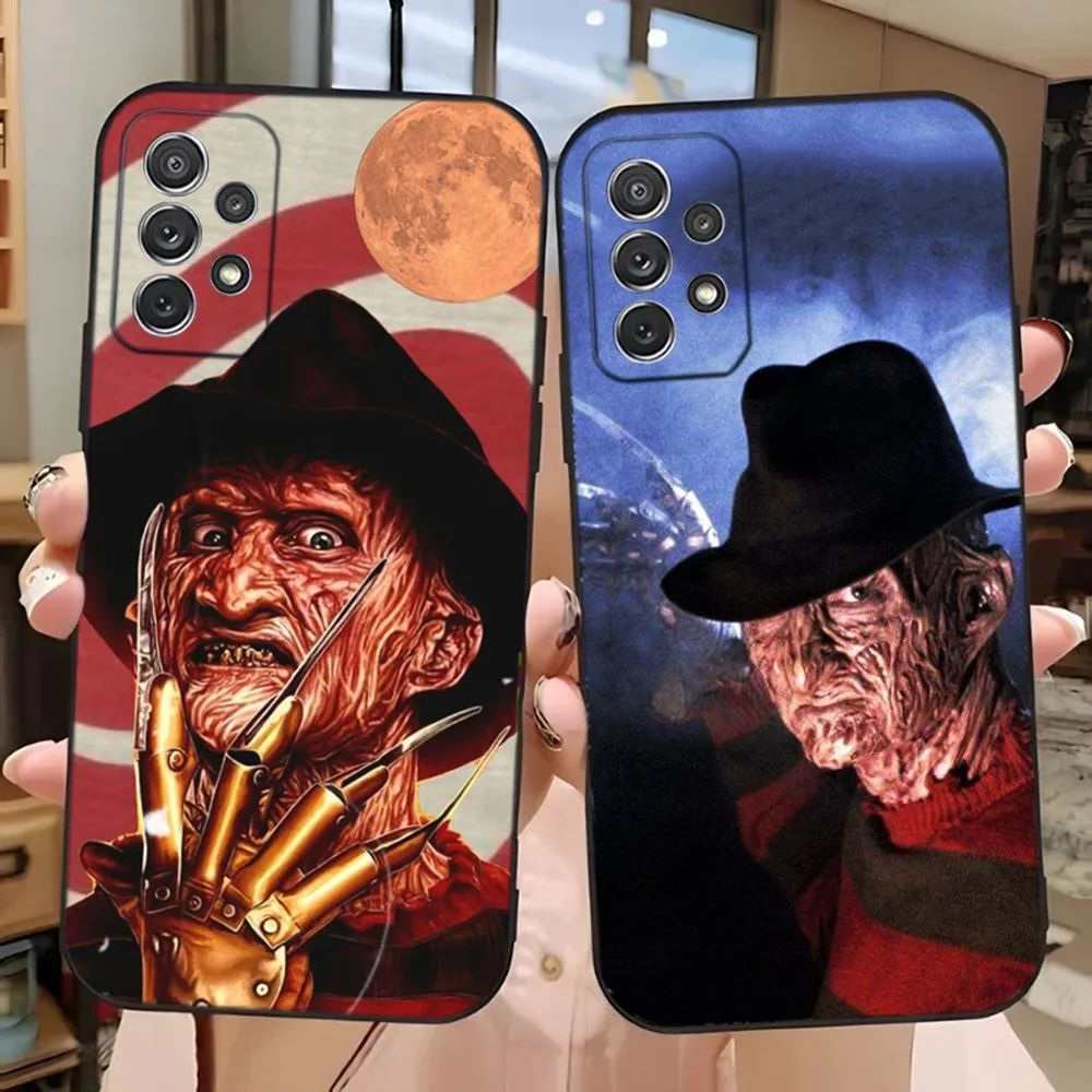 Чехол для телефона F-Freddy Horror K-Krueger для Samsung Galaxy A13, A21s, A22, A31, A32, A52, A53, A71, A80, A91 Мягкий черный чехол для телефона