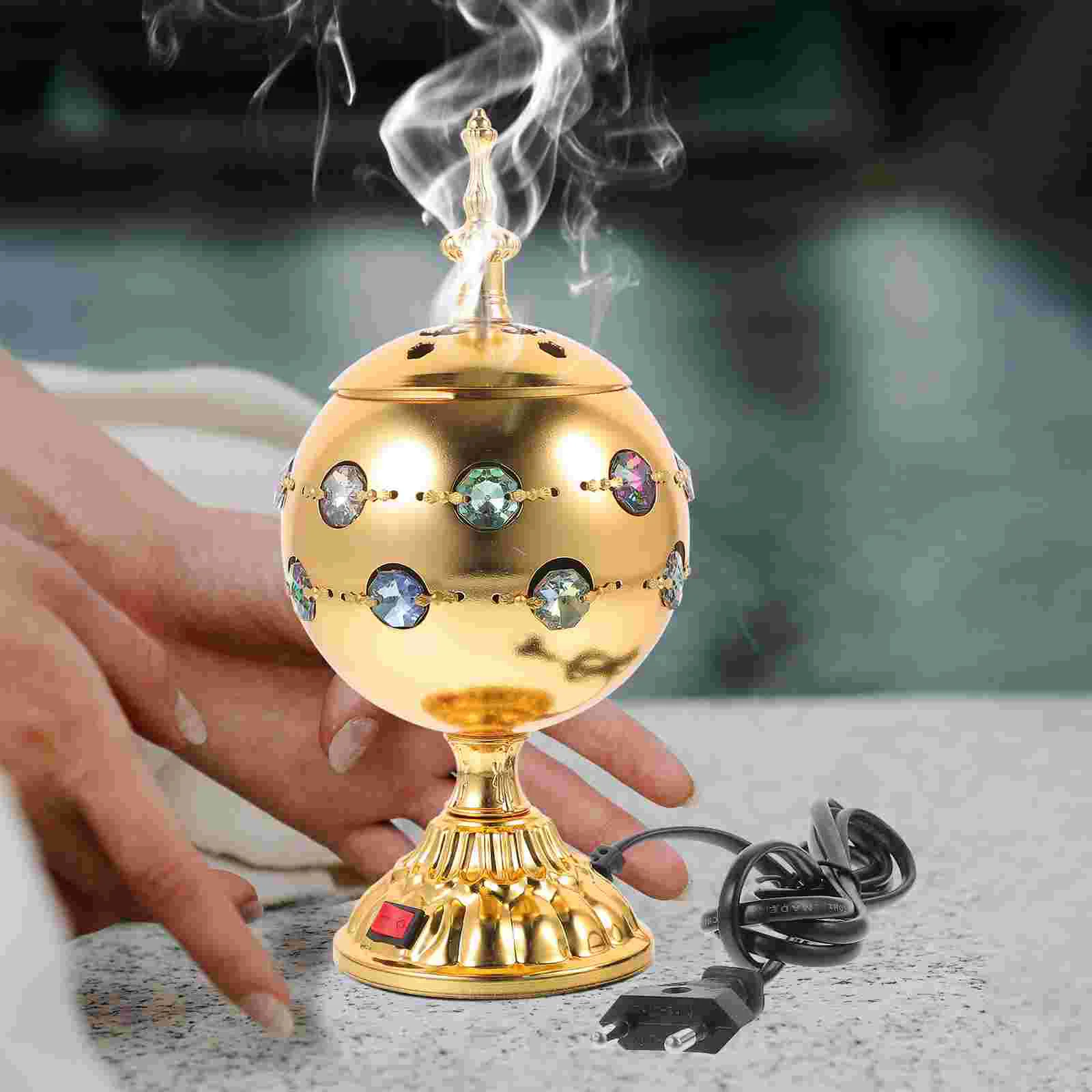 Plug-in Incense Cone Burner Arabian Style Electric Incense Burner EU Plug aroma incense burner incense stove