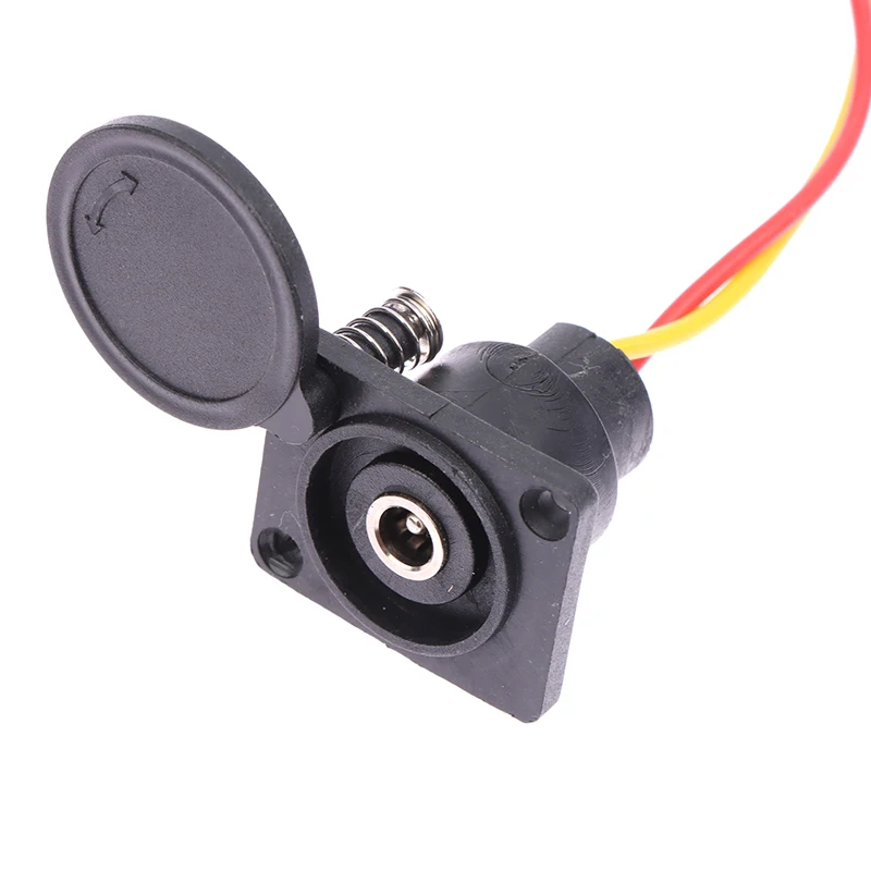 Electric Bicycle Charging Head Lithium Battery Output Line Round Male And Female Base DC2.1*2.5 Charger Plug Socket