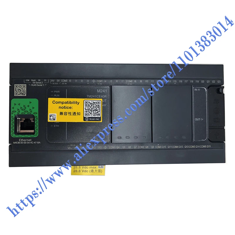 100%NEW ORIGINAL 1 Year Warranty TM241CE40R PLC Programmable Controller.