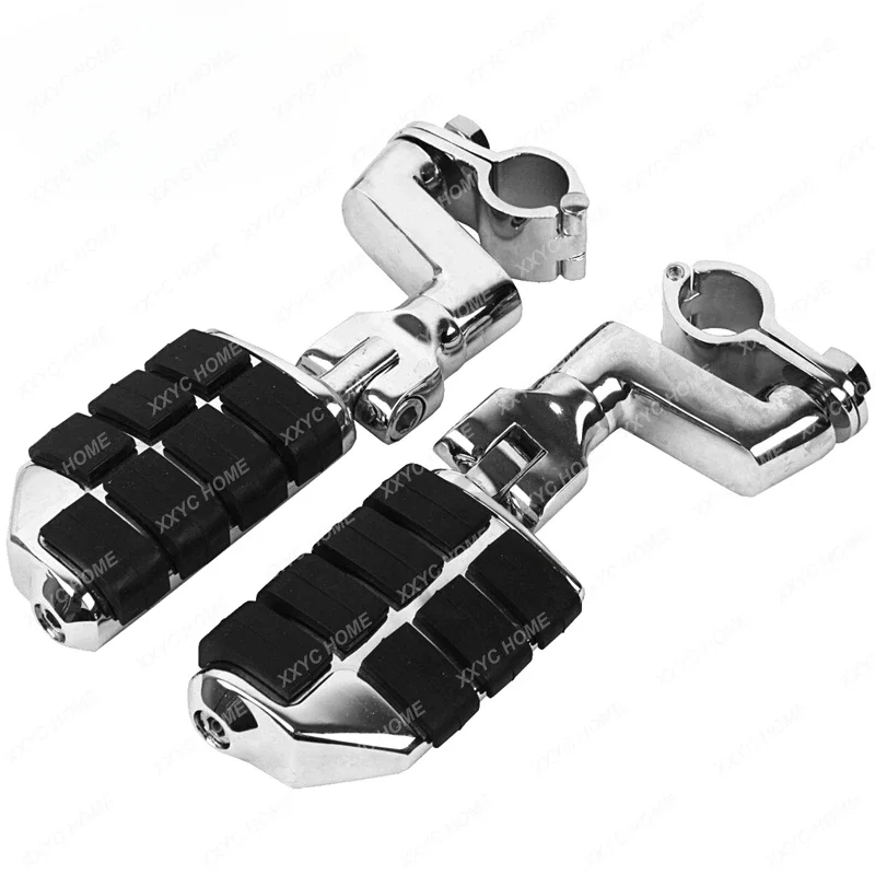 22/25/32/35mm Chrome Highway Bar Footpegs Pegs Mount Fi GL1500 GL1800 GL1200 GL1100