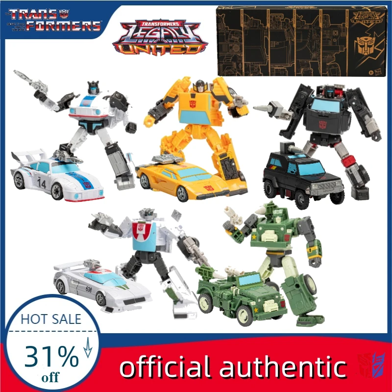 ในสต็อก Transformers Generations เลือก Autobots Unite 5 คนชุดอะนิเมะ Action Figure ของเล่นของขวัญคอลเลกชัน