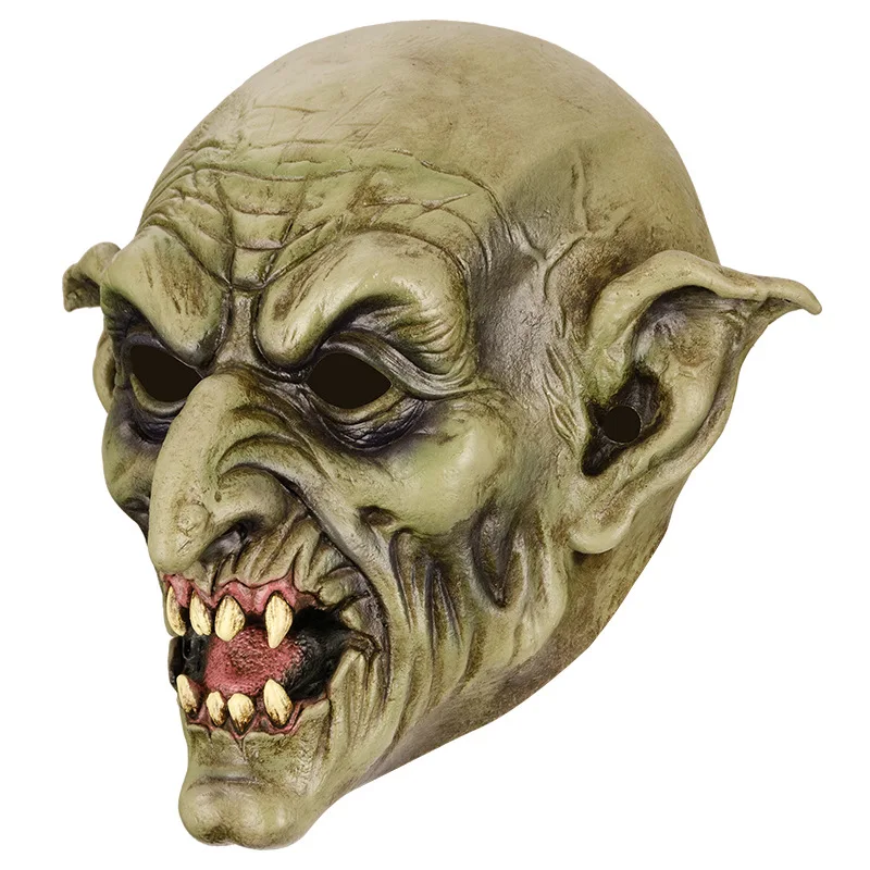 Gruselige Dämonenmaske - Halloween-Maske für Männer, Gruselige Maskerade-Party Kostüm-Accessoires Requisiten – Detail 4
