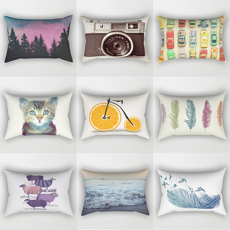 

Лидер продаж, милый кот, красивые автомобили, цветное перо, камера, изображение, наволочки, высокое качество, короткие плюшевые толстые наволочки