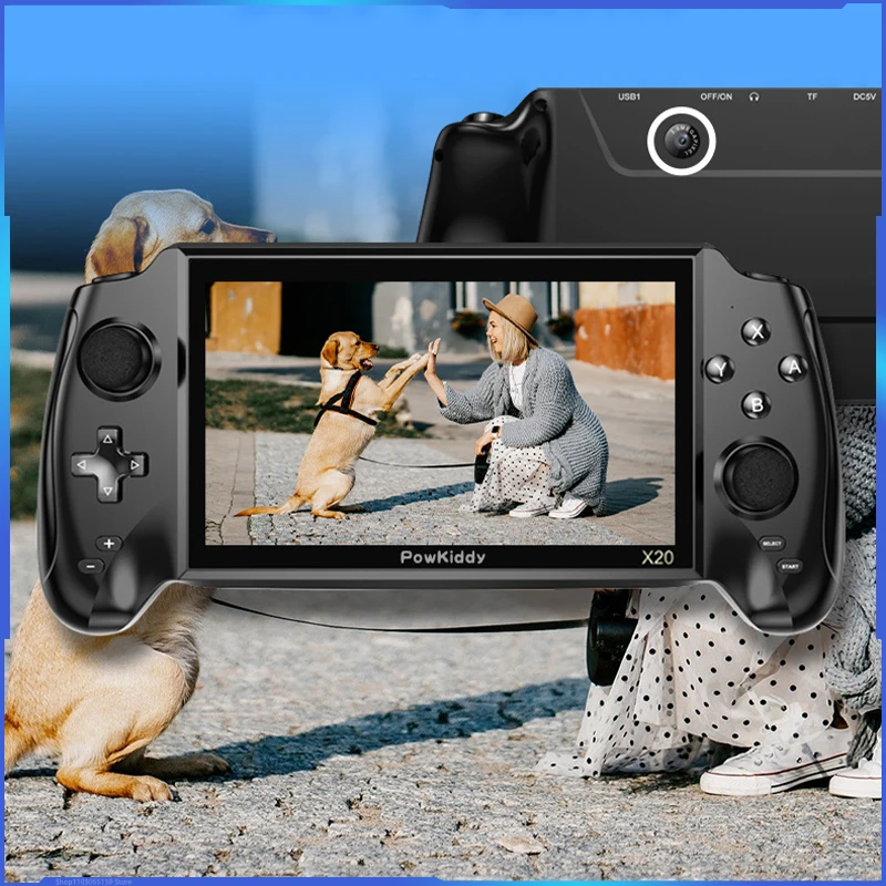 

Powkiddy X20 большой экран 7 дюймов Карманная игровая машина Hd Home Rocker на два человека карманная Ретро игровая машина подарок