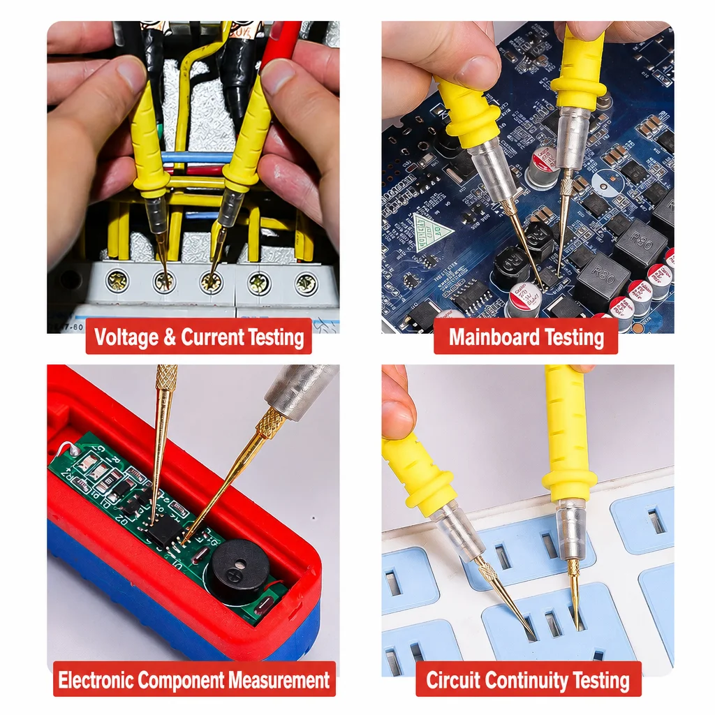Multimeter Probe Test Leads Universal Needle Tip Multi Meter Tester Lead Probe Wire Pen Cable