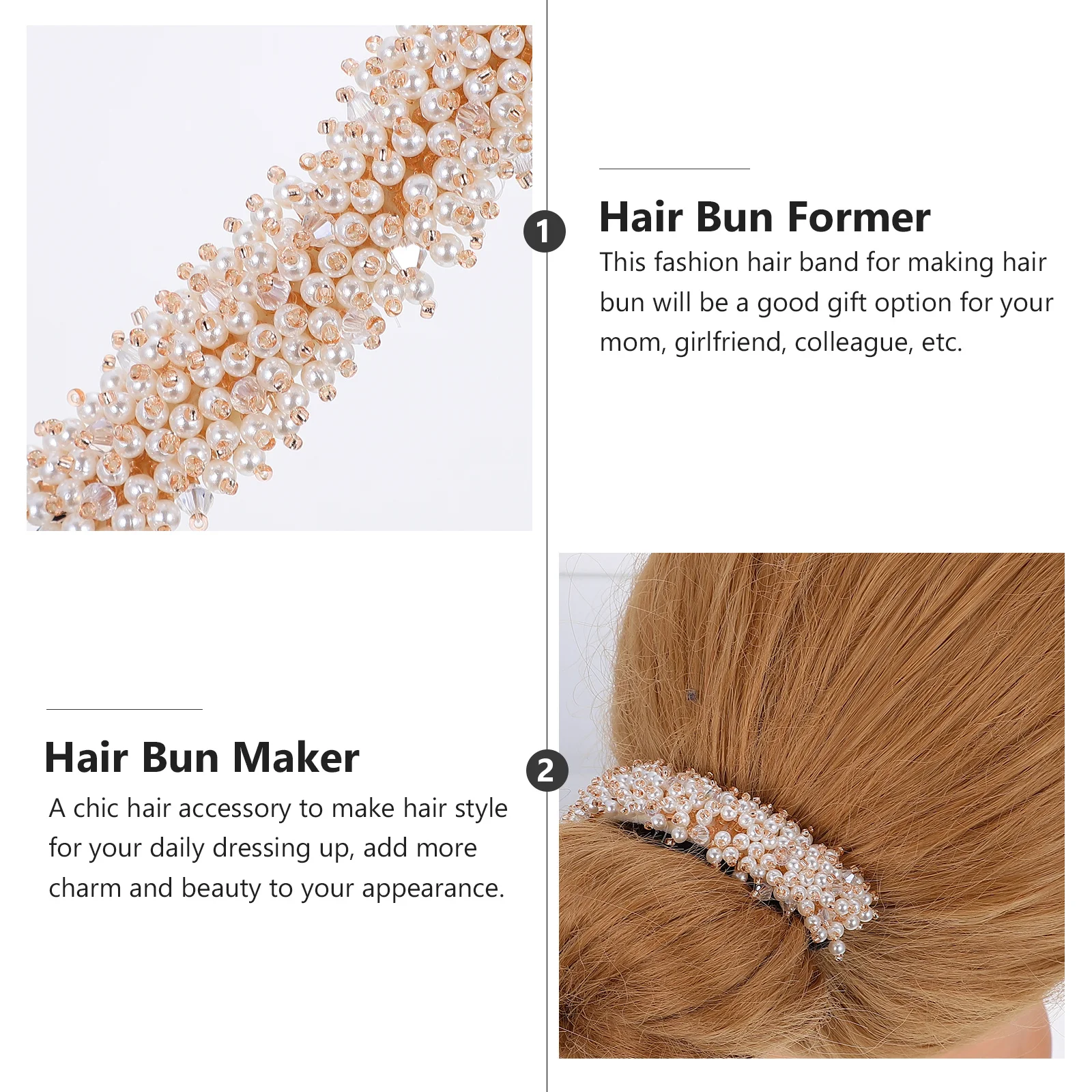 

Hair Styling Tool for Special Occasions Design Tools Donut Bun Holder Fashion DIY Sponge Convenient Use Ballet Accessory