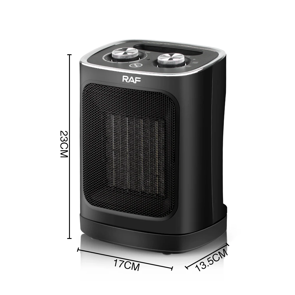 1800W Popular Turbo-fan Rotate Heating Power Off Electric Ceramic Fan Heater