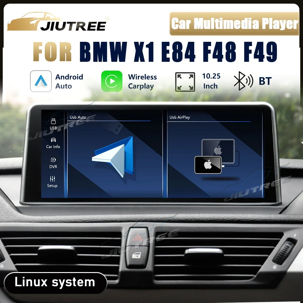 10,25-дюймовый для BMW X1 E84 F48 F49 2009-2019, автомобильный радиоприемник, Android, мультимедийный плеер, GPS-навигация, экран CarPlay, стерео монитор 10,25-дюймовый для BMW X1 E84 F48 F49 2009-2019, автомобильный радиоприемник, Android, мультимедийный плеер, GPS-навигация, экран CarPlay, стерео монитор