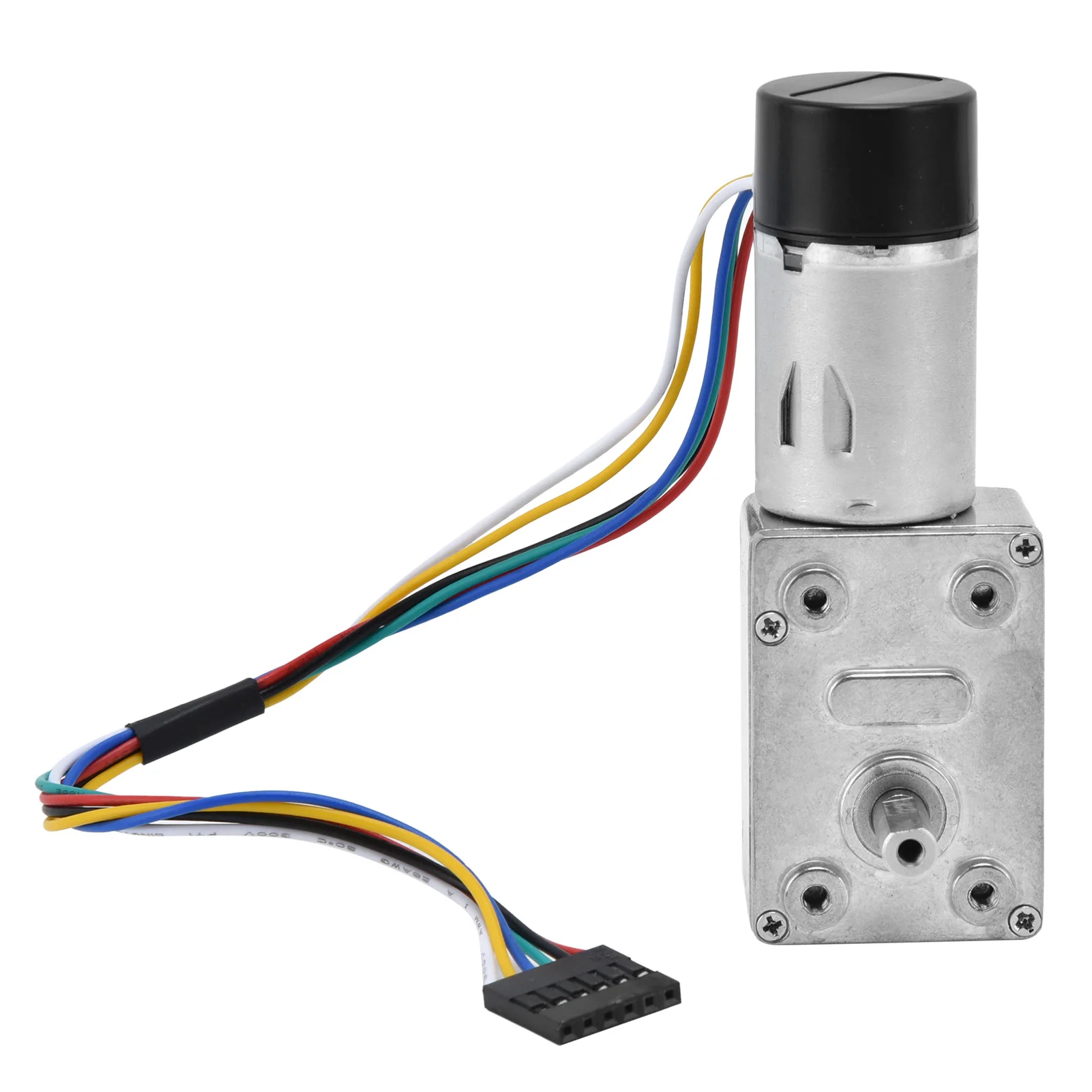 DC Worm Gear Motor 15mm Double Shaft Speed Reduction Drive Device with Encoder JGY‑370 Encoder Gear Motor Gear Reduction Motor