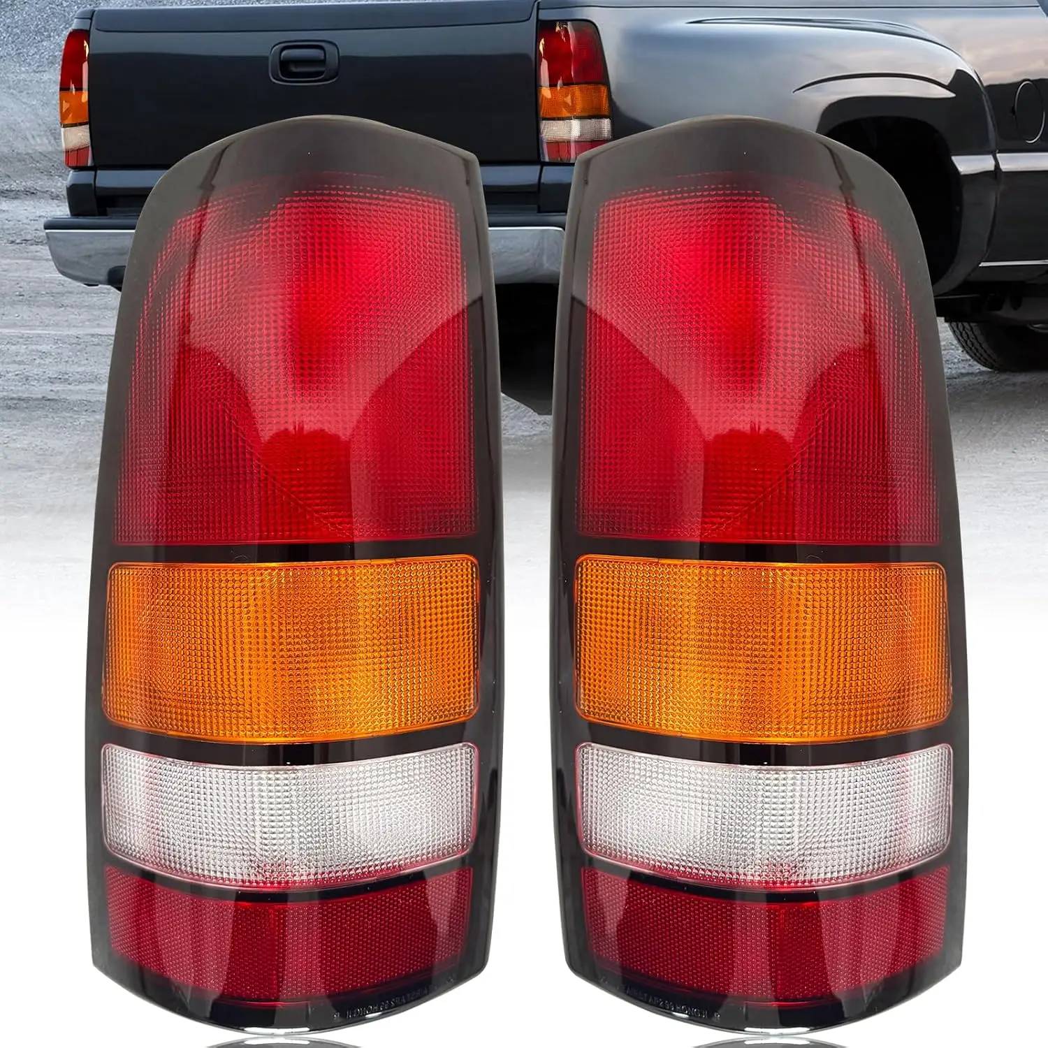 

Tail Light for 1999-2006 Chevy Silverado & GMC Sierra Rear Brake Lamps Replacement