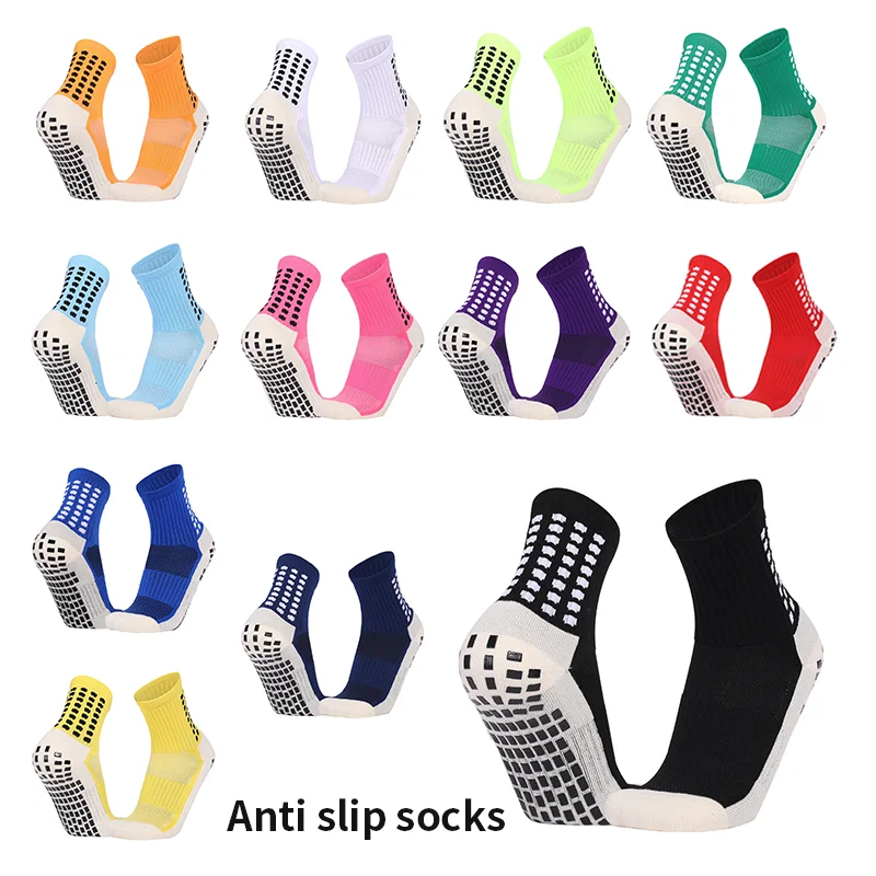 

High Quality Multi-color Anti-slip Soccer socks Women Men Football Sport Socks