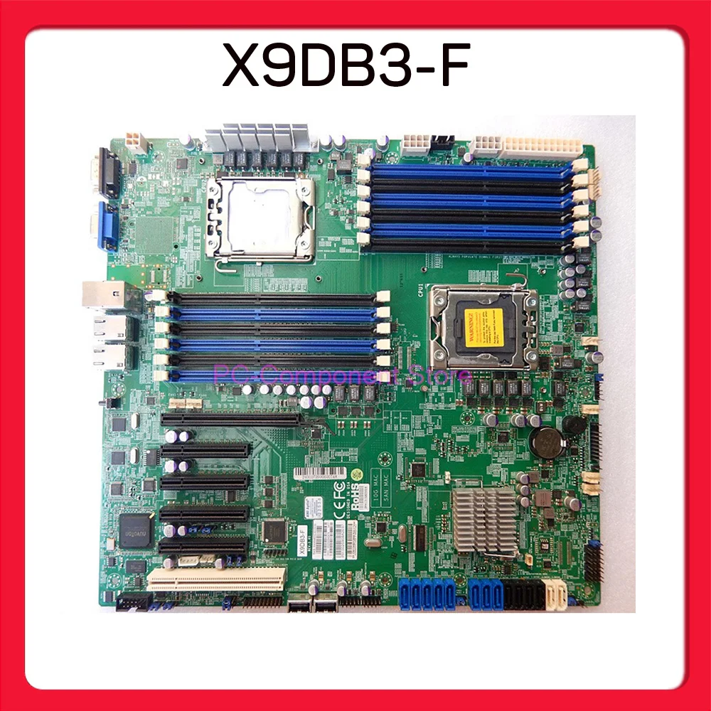 X9DB3-F  Server Motherboard LGA1356 Xeon Processor E5-2400 v2 DDR3 8x SAS/SATA2 Ports From C606