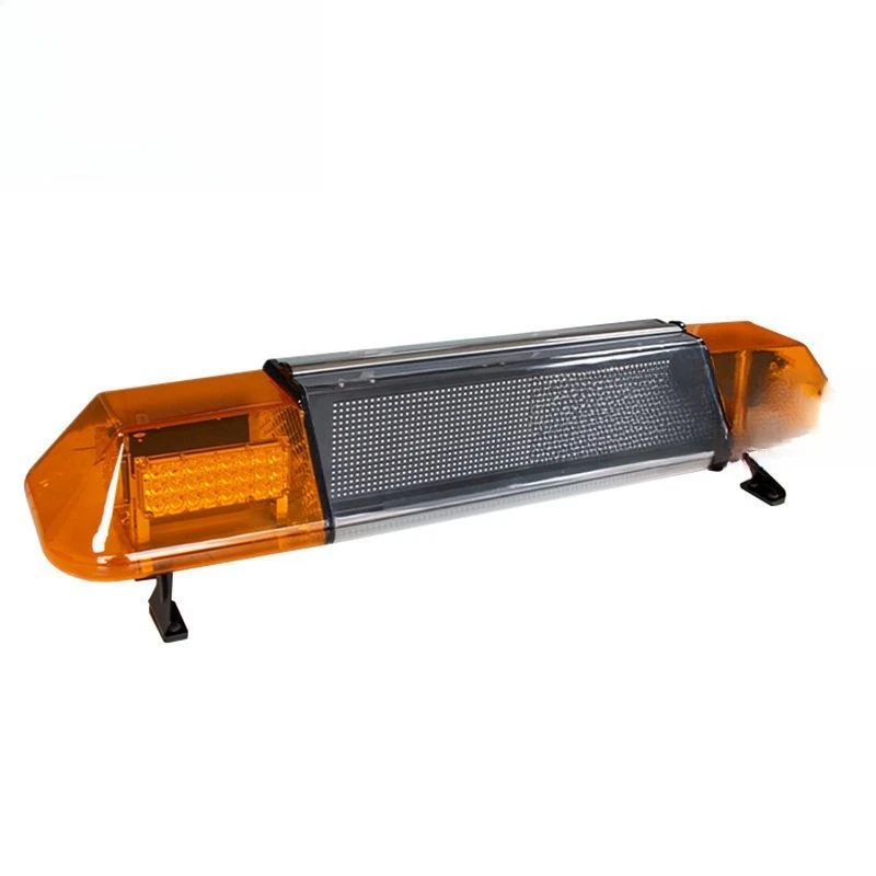 شاشة LED صف طويل من أضواء التحذير قيادة سيارة مدرب سقف المدرسة يأخذ موضوع الامتحان اثنين ثلاثة