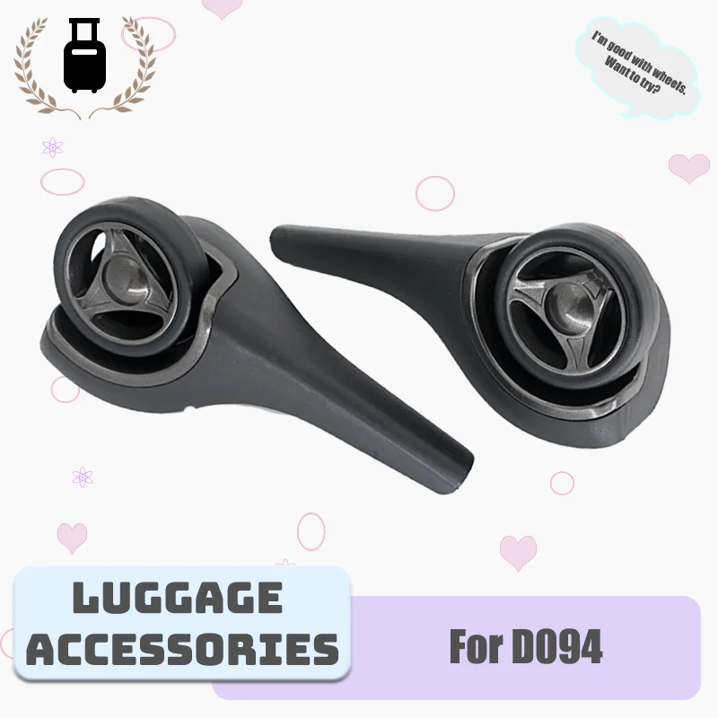 

For D094 Luggage Universal Fixed-Direction Wheels Front Straight Wheel Replacement Parts Durable and Quiet