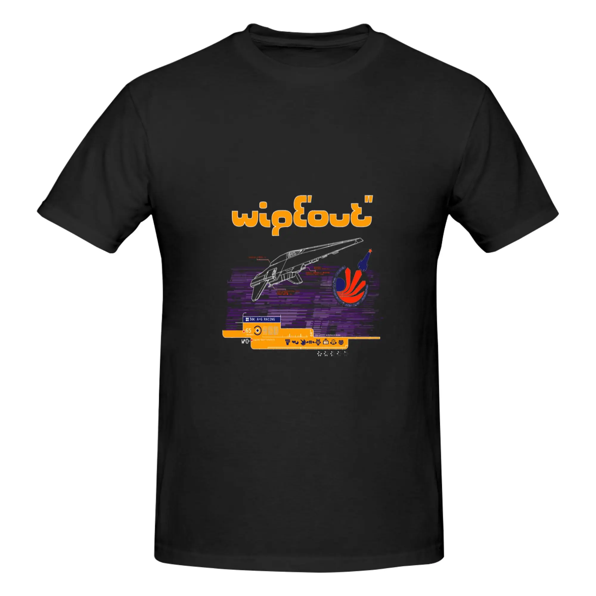 Funny Wipeout - white theme  Men's Printed T-Shirt Unisex T shirtTop