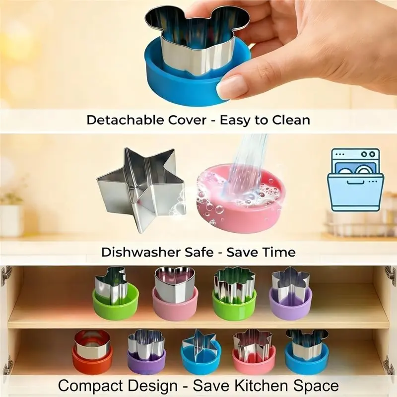 Cost Effective 9PCS Mini Fruit Vegetable Cookie Cutters Set For Kids Tiny