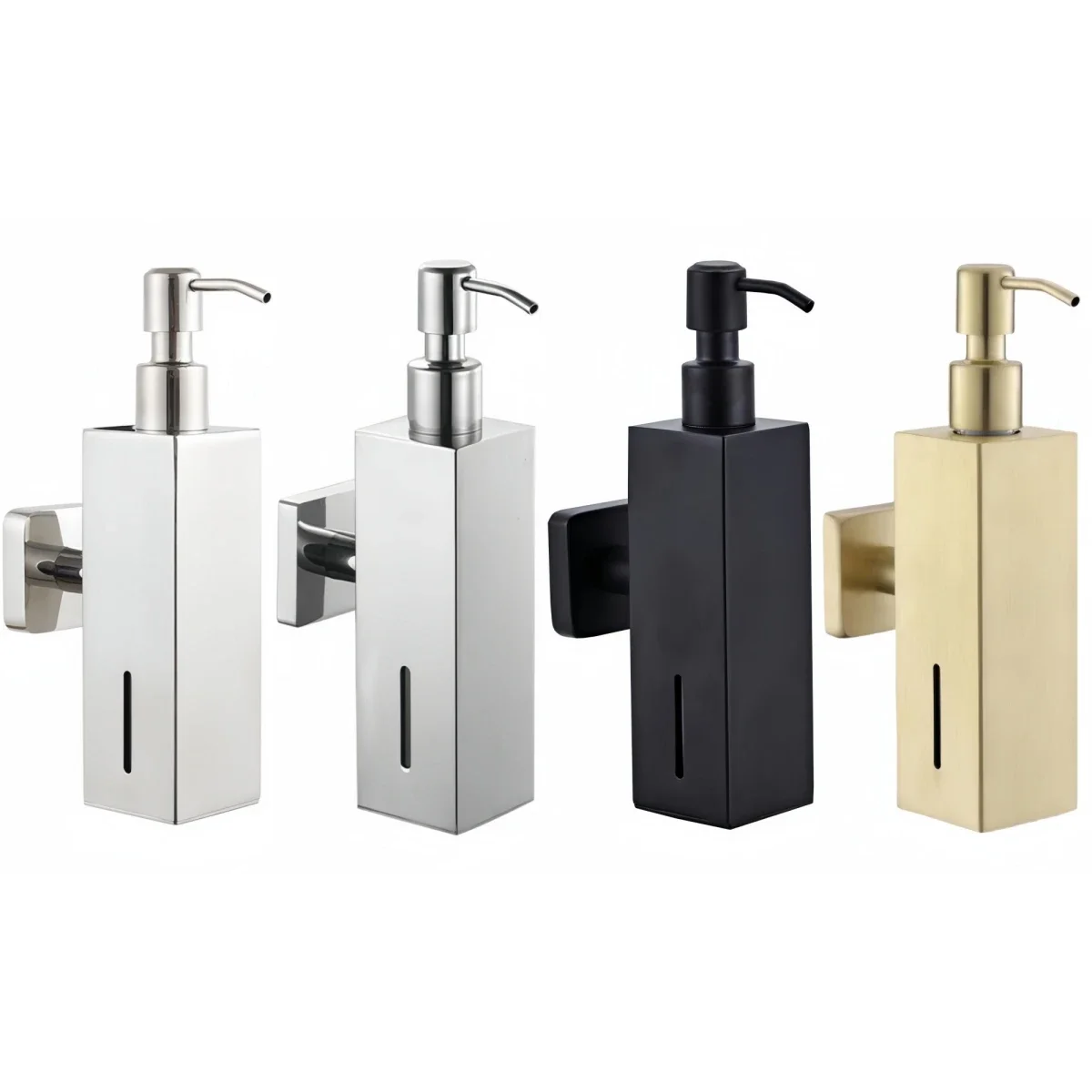 

Sleek Stainless Steel Bathroom Soap Dispenser Pump with Space Saving Design for Organized Countertops Holds 250ML of Liquid