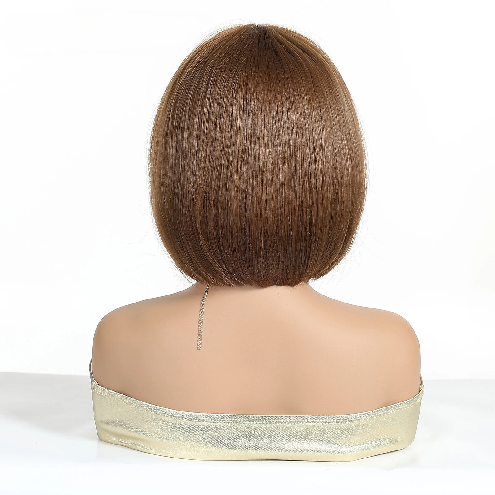 Nuevos productos de estilo europeo y americano Qi flequillo pelo corto BOBO cabeza cambio gradual peluca de moda gris mujeres tocado completo