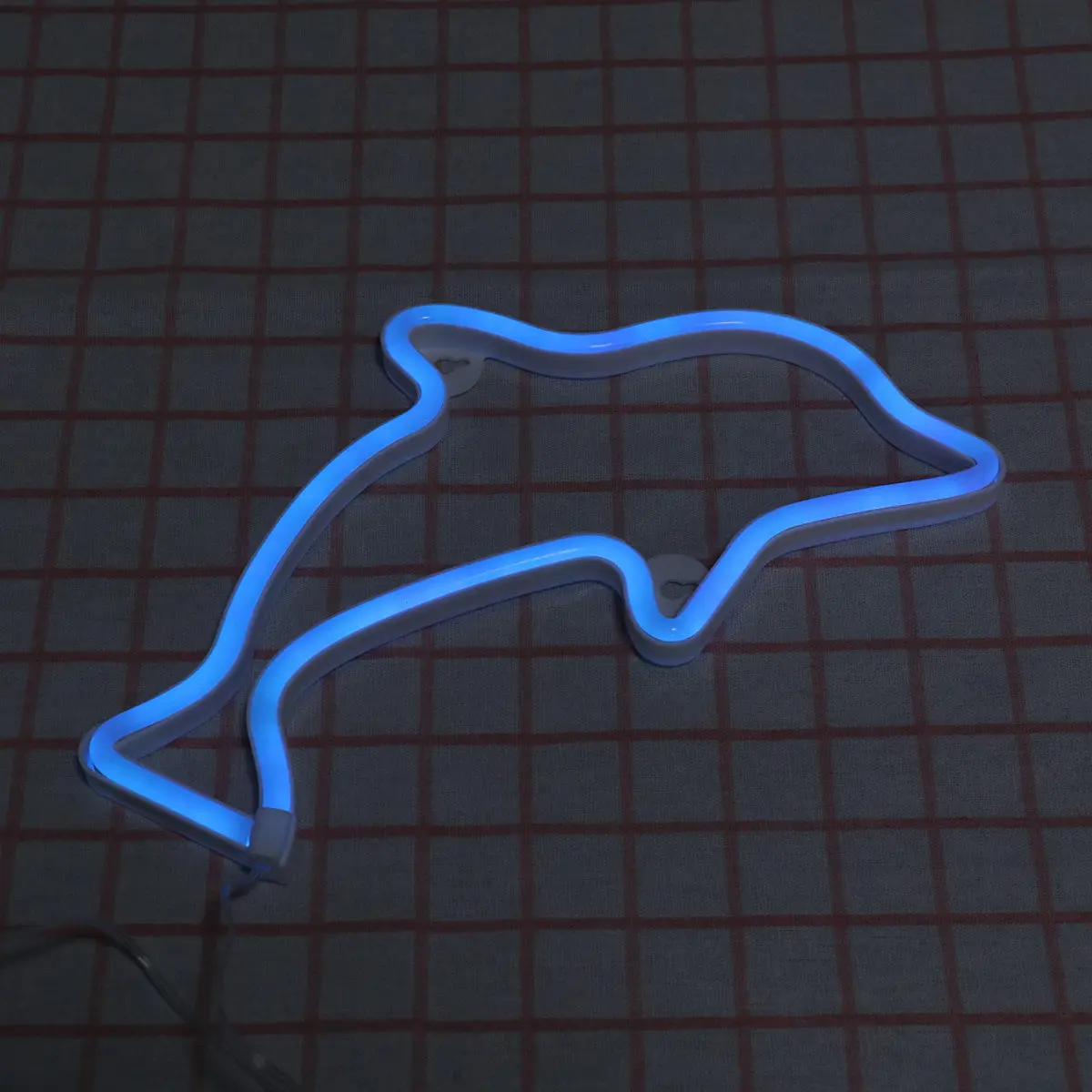 

Светодиодный неоновый светильник «Дельфин» синего цвета, декоративная лампа, ночник, настенный декор для Рождества, свадьбы, вечеринки, питание от USB