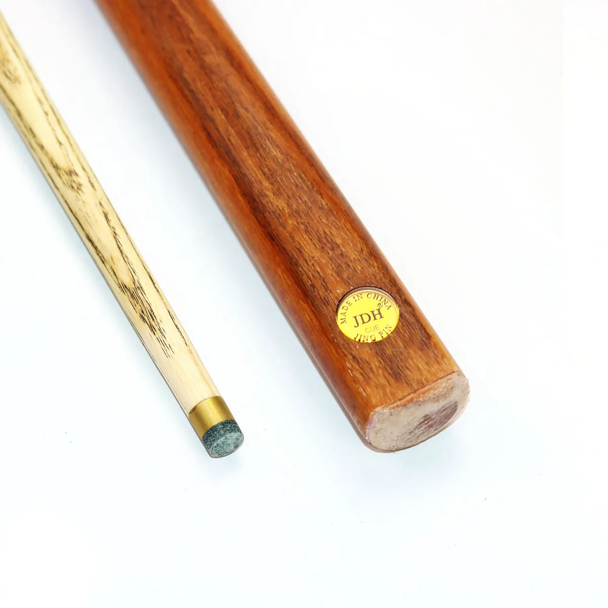 عصا سنوكر JDH بطول 1.2 متر مع عمود خشب الرماد للعب الأطفال/الأطفال، عصا سنوكر غير قياسية لعبة بلياردو صغيرة