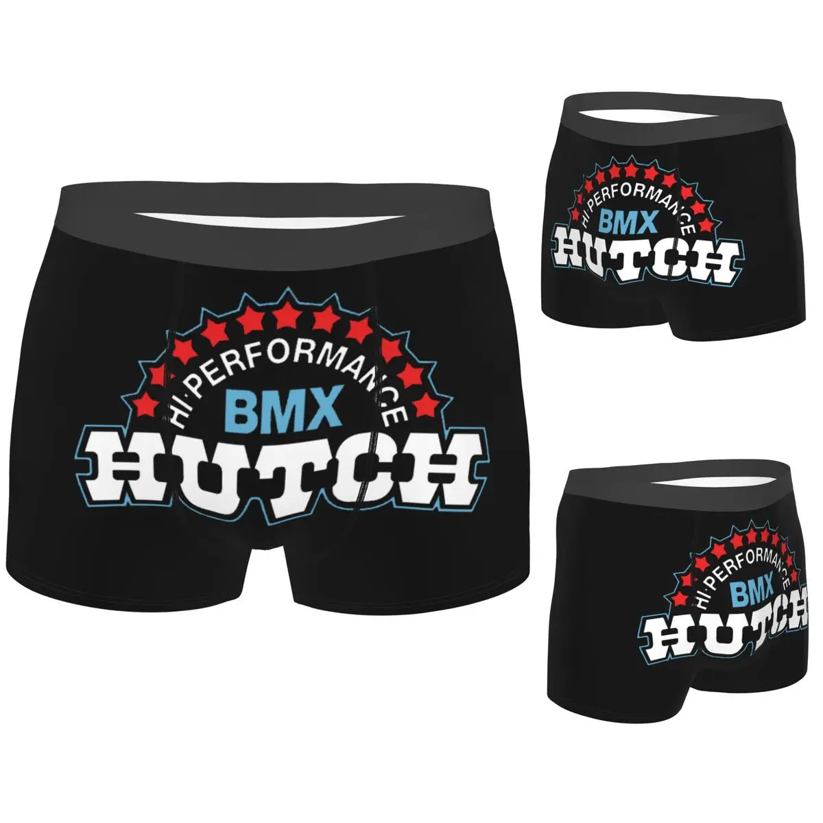 

Трусы-боксеры, шорты Hutch Hi-Performance BMX, красные, белые, синие, черные трусы Tim Judge, мужское дышащее нижнее белье для мужчин