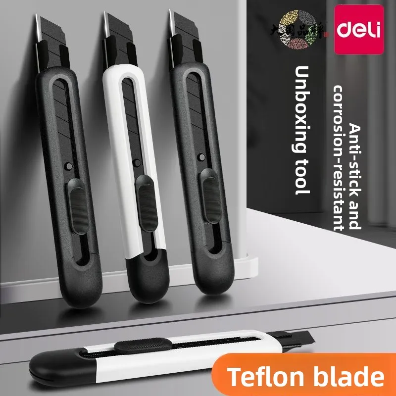 

Deli Portable Box Cutter, Retractable Multifunctional Cute Knife for Office, Home, Crafts, Carton, Cardboard, Paper, DIY