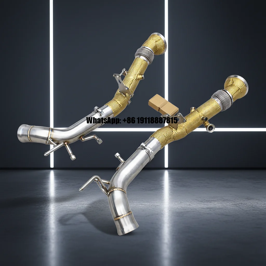 

OEM Sport Car SUS304 Exhaust Pipes for Ferrari 296 GTB 3.0T 2021-2024 Straight Through Downspout Catback